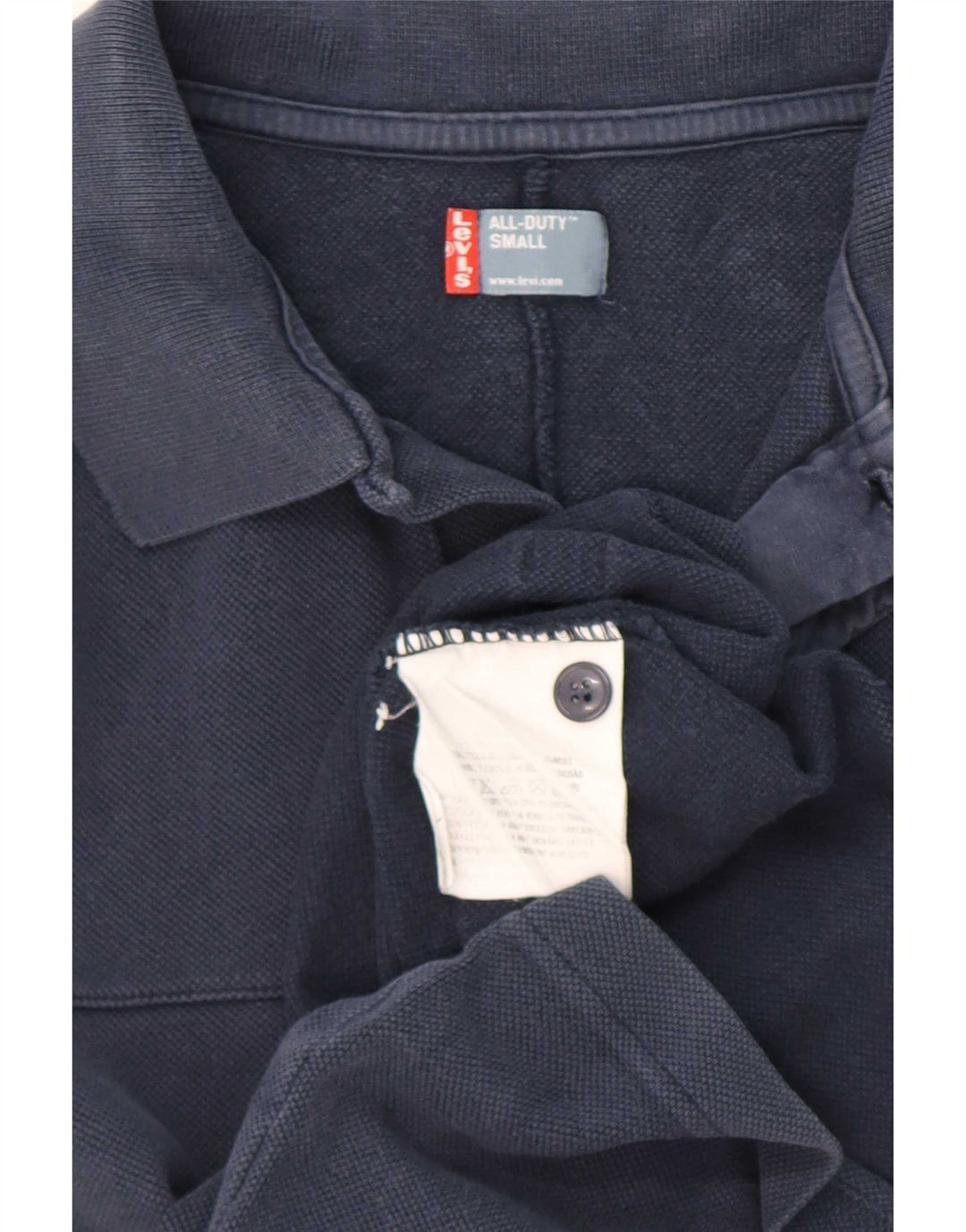 Cămașă polo Levi's pentru bărbați, bumbac, albastru bleumarin