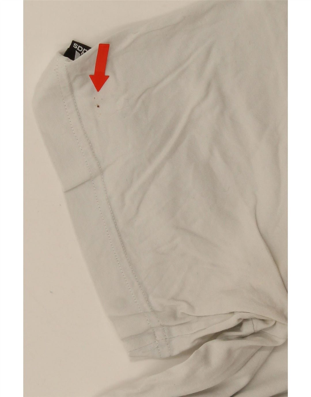 Tricou grafic ADIDAS pentru bărbați Top mare din bumbac alb