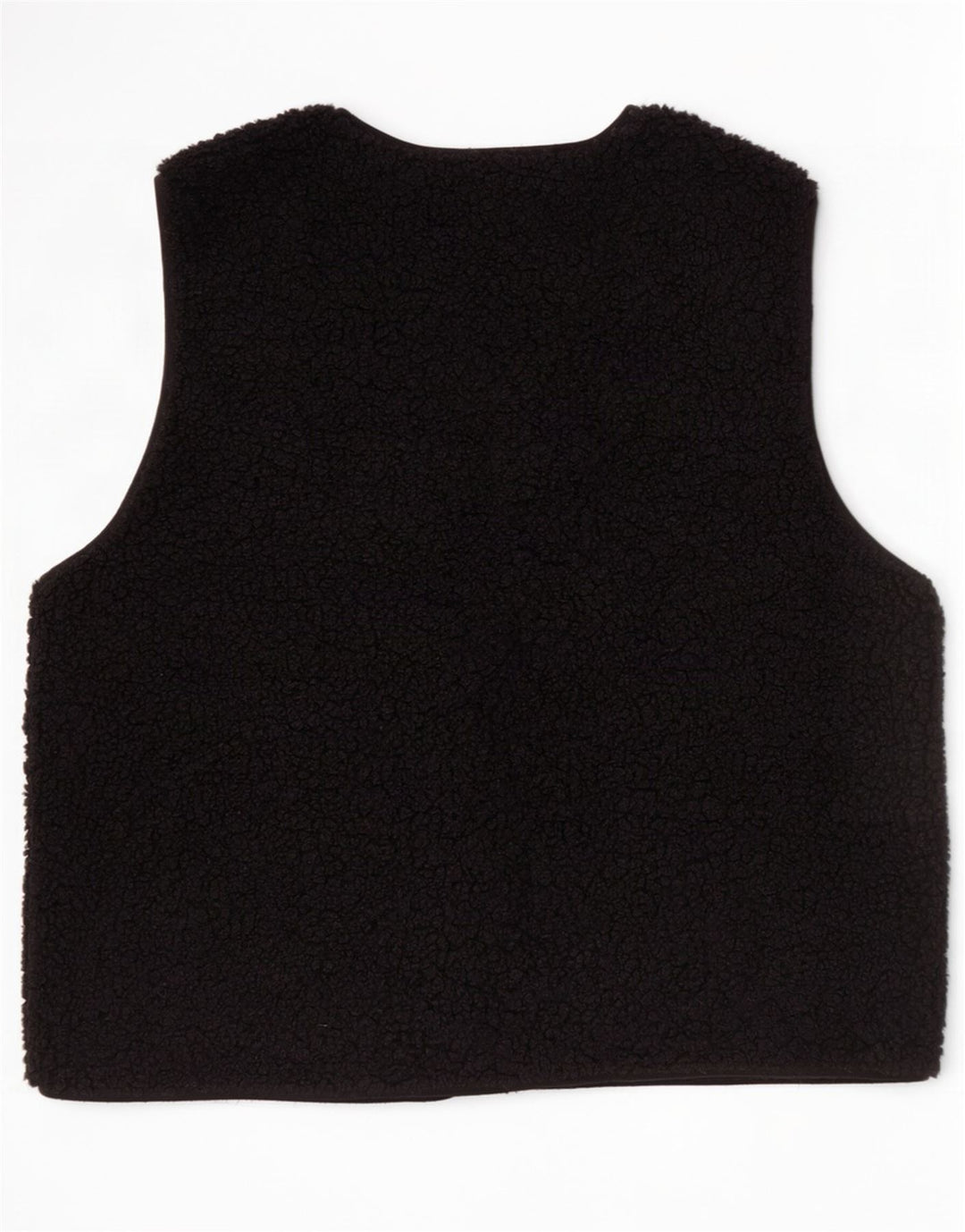 Gilet cu lână supradimensionat pentru femei Zara UK 10, poliester negru mic