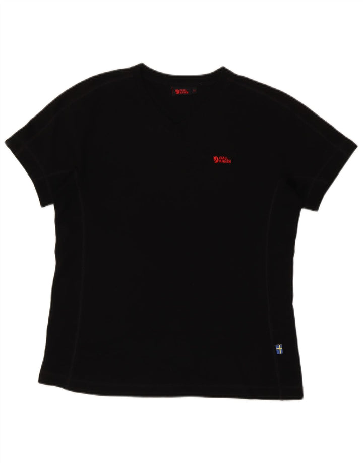 Tricou Fjall Raven pentru femei Top UK 12 Poliester mediu negru