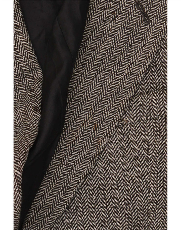 Jachetă pentru bărbați Marks & Spencer, cu 2 nasturi, UK 42, mare, gri Herringbone