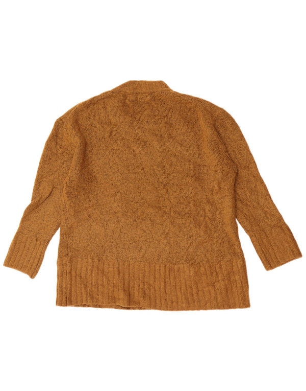Pulover supradimensionat pentru femei Zara, cu gât crew, UK 10 Mic Kaki