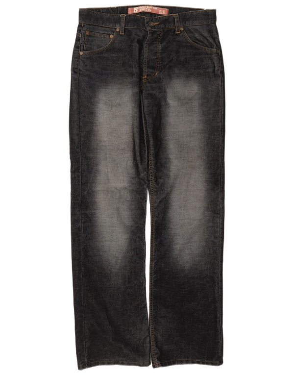 Pantaloni casual pentru bărbați Zara, cu talie joasă, tăiate, EU 42 L32 L34 L34 Negru