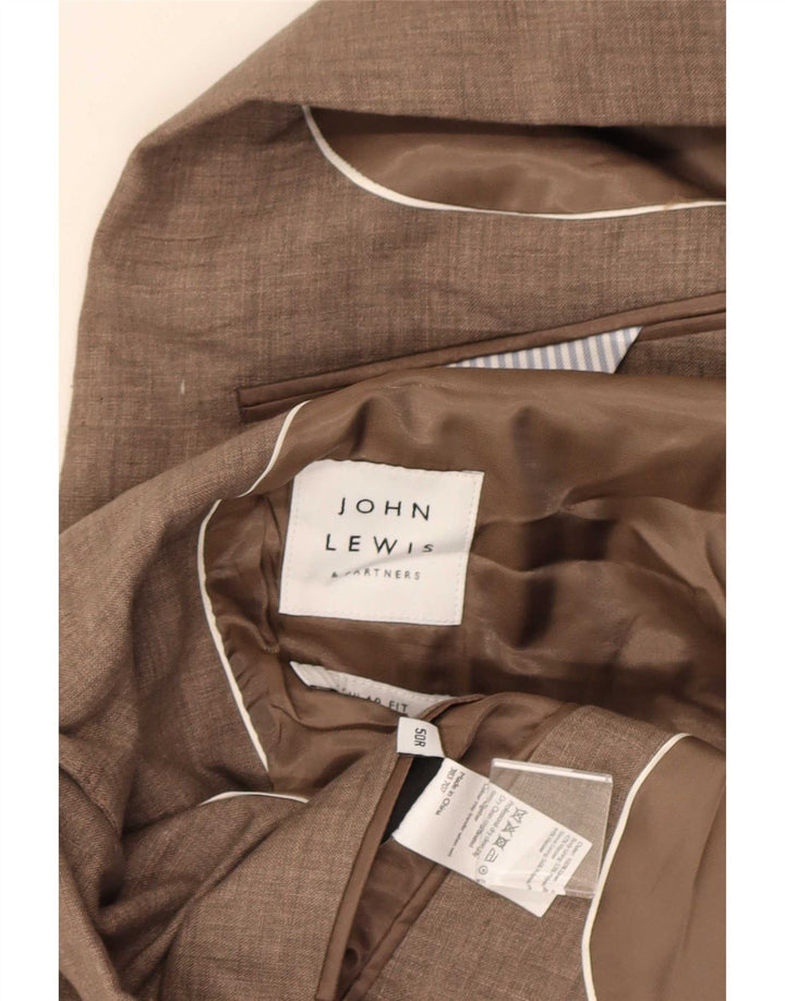 Blazer pentru bărbați John Lewis, cu 2 nasturi, IT 50, mare, bej, in