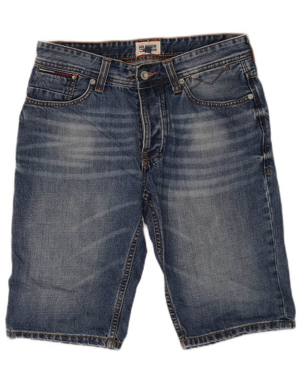 Pantaloni scurți din denim pentru bărbați Tommy Hilfiger W29 Small Blue Bumbac