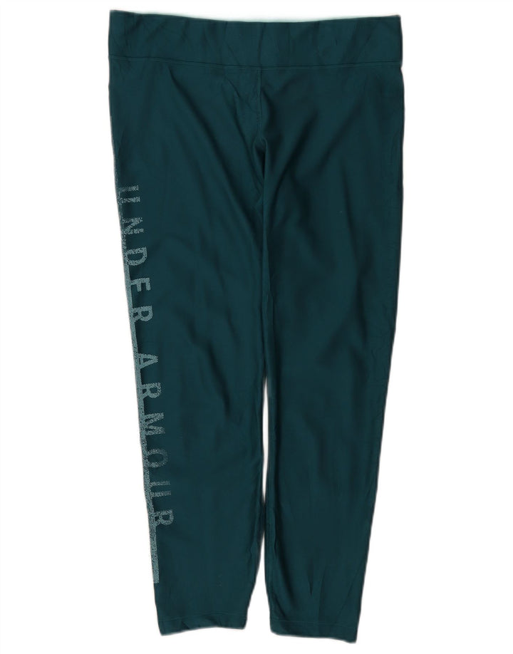 Leggings Capri de compresie Under Armour pentru femei UK 14 Large Green