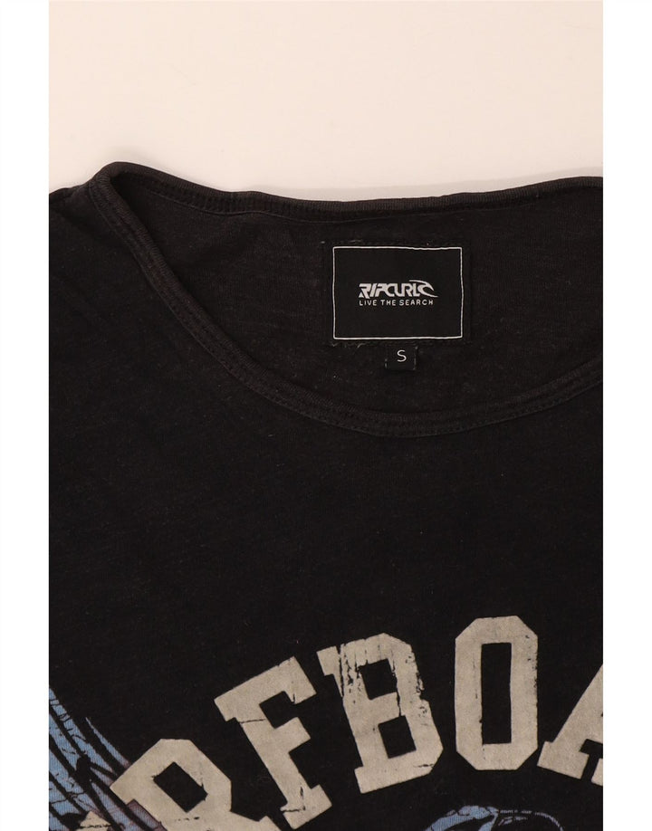 Tricou grafic RIP CURL pentru bărbați Top mic negru