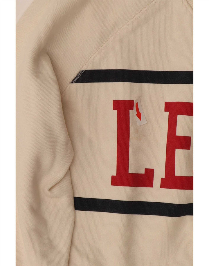 Pulover Levi's pentru damă cu grafică, UK 16, mare din bumbac alb