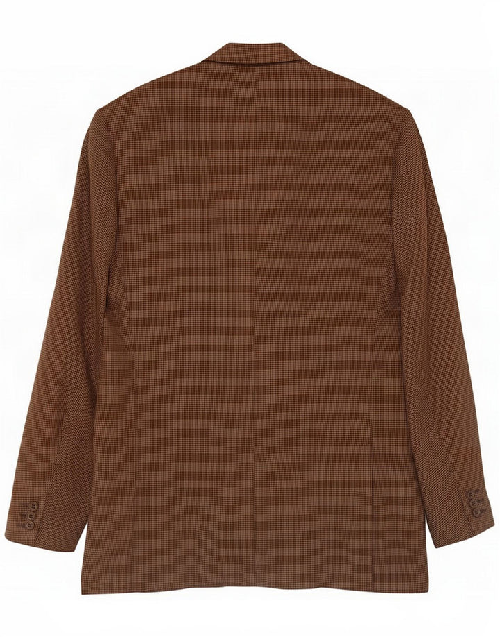 Jachetă pentru bărbați Marks & Spencer cu 3 nasturi UK 40 Medium Brown Houndstooth