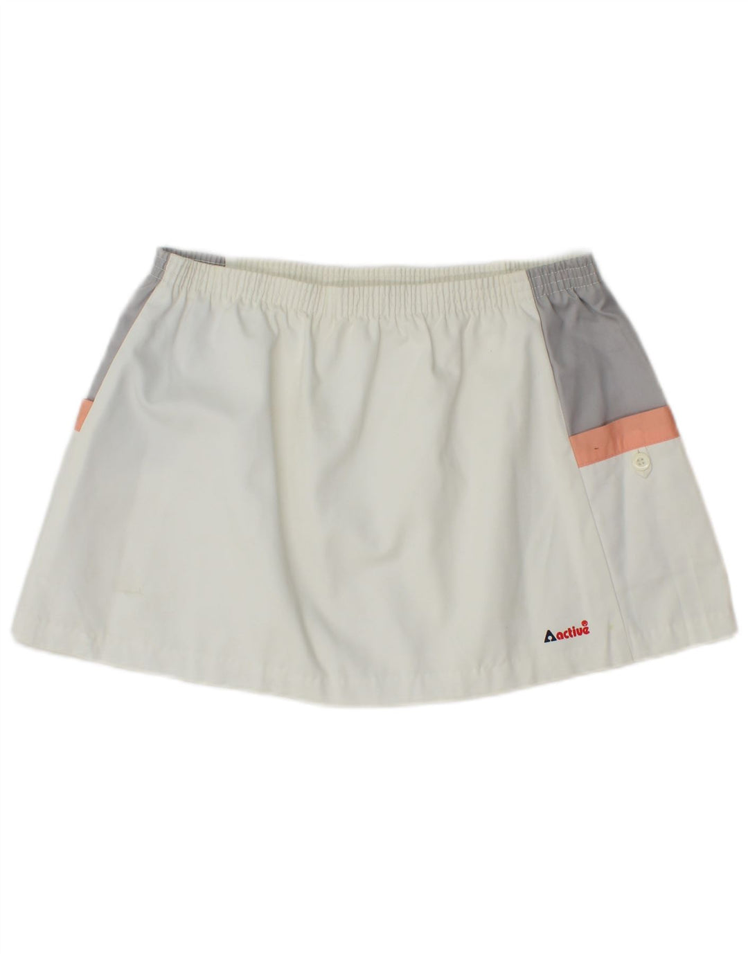Fusta de tenis mini pentru femei Active EU 44 XL W32 Poliester color bloc alb