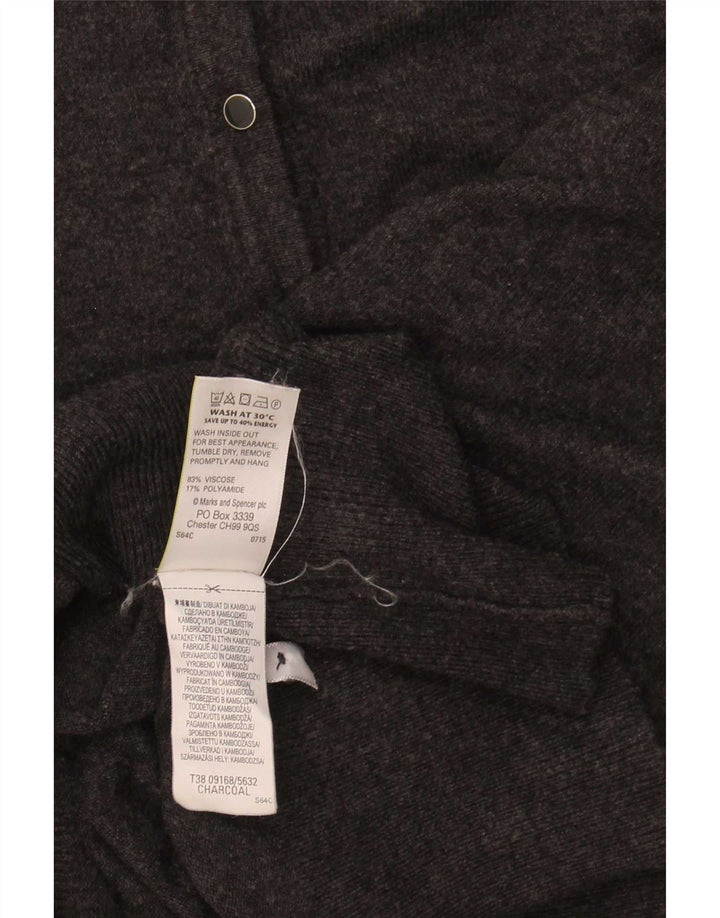 Pulover cardigan pentru femei Marks & Spencer UK 14 Medium Gri Viscose