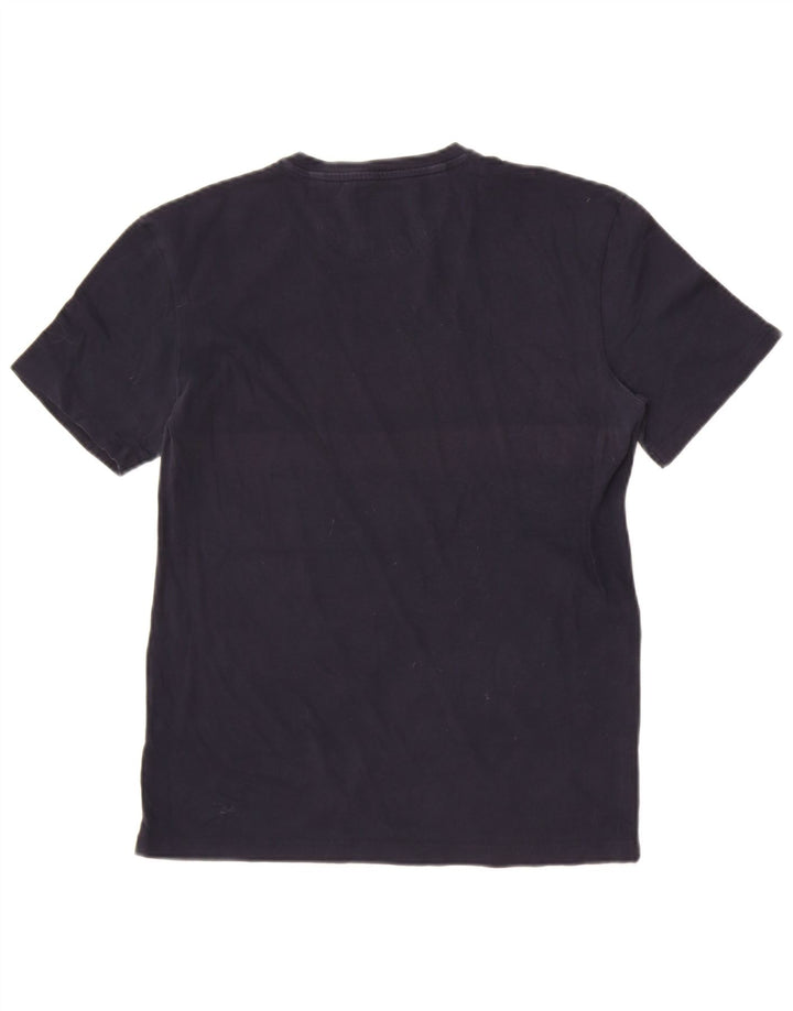 Tricou pentru bărbați Zara Slim Fit Top mediu din bumbac bleumarin
