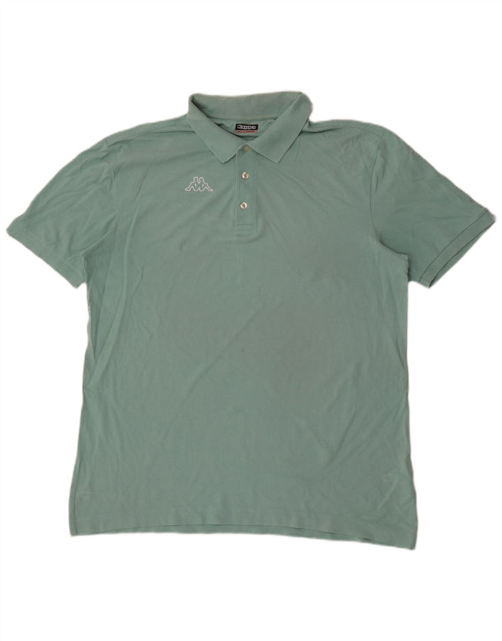 Cămașă polo pentru bărbați Kappa 2XL, bumbac albastru