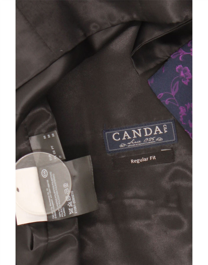 Vestă pentru bărbați C&A Canda, cu ajustare obișnuită, IT 56 XL, albastru bleumarin, poliester floral