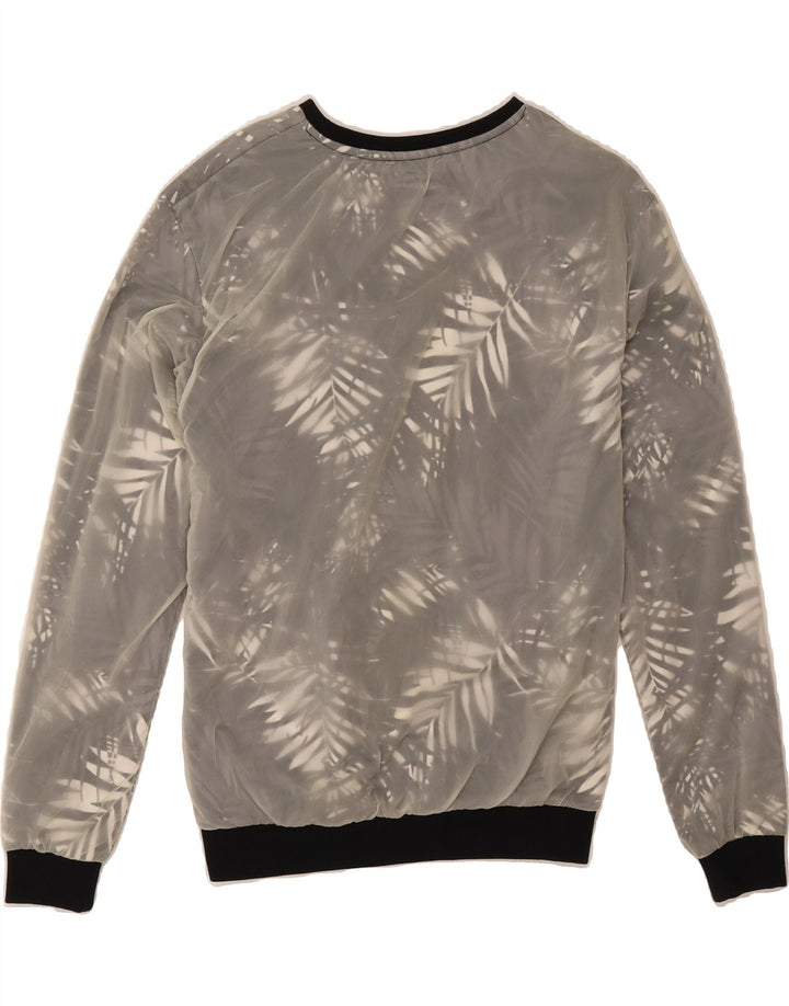 ZARA Mens Abstract Pattern Sweatshirt Jumper Small Grey Cotton Vintage Zara and Second-Hand Zara from Messina Hembry 
