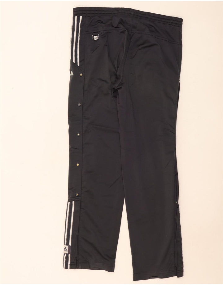 Pantaloni de trening Adidas pentru bărbați, poliester mediu negru