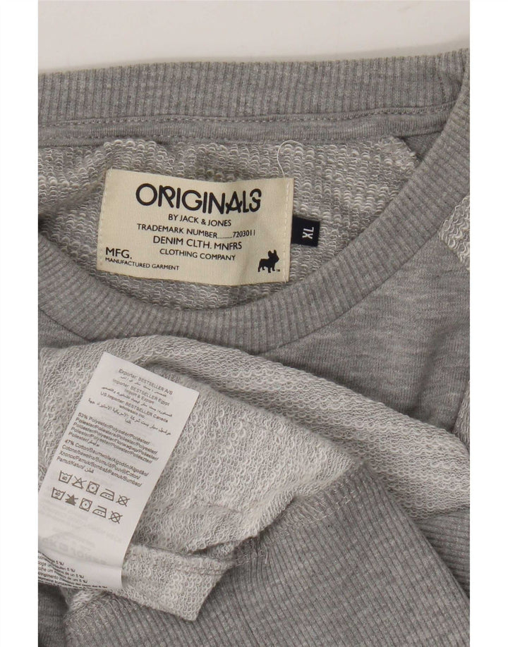 Pulover Jack & Jones pentru bărbați, XL, poliester cu pături gri