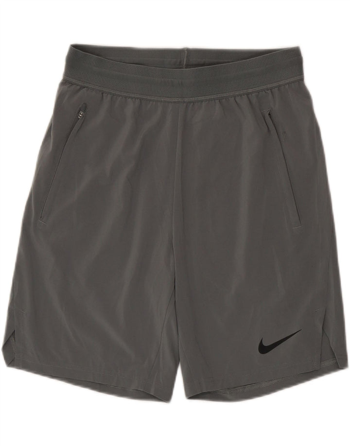 Pantaloni scurți sport Nike Dri Fit pentru bărbați, poliester mici, gri