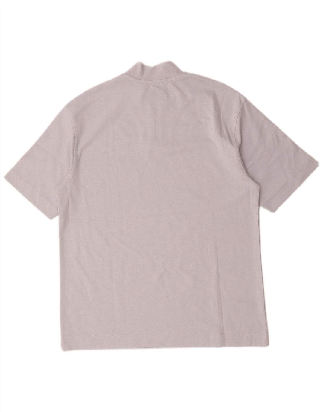 Tricou pentru bărbați Zara, cu fermoar, decolteu, bumbac albastru mediu