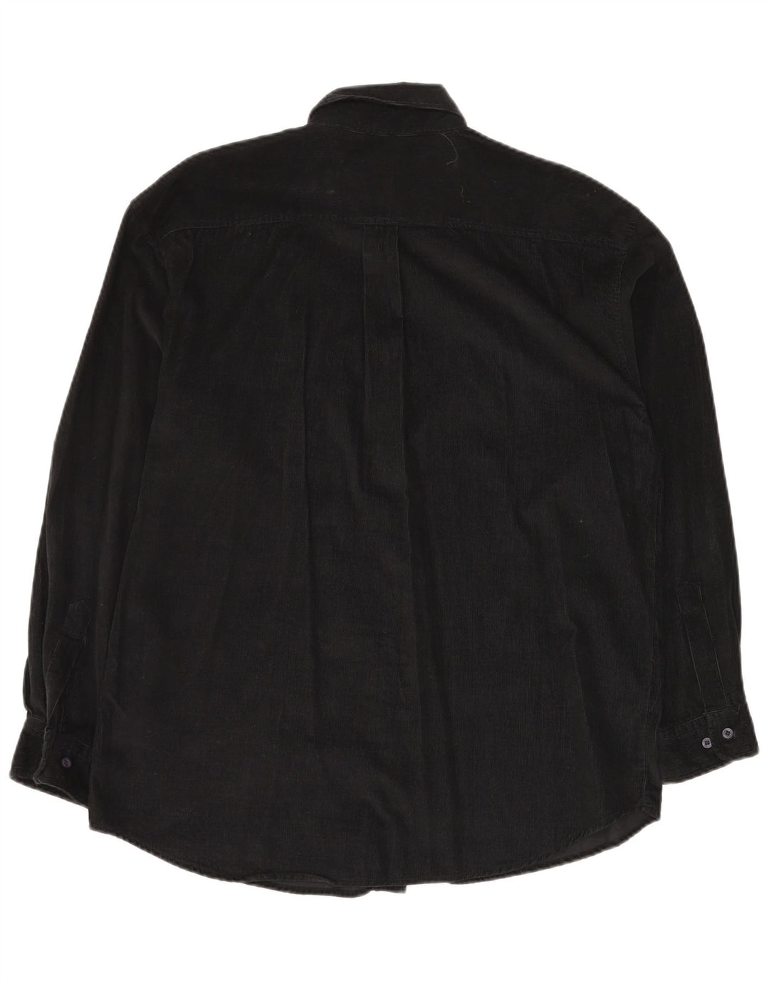 STONE HARBOR Cămașă pentru bărbați din velur, bumbac mediu negru