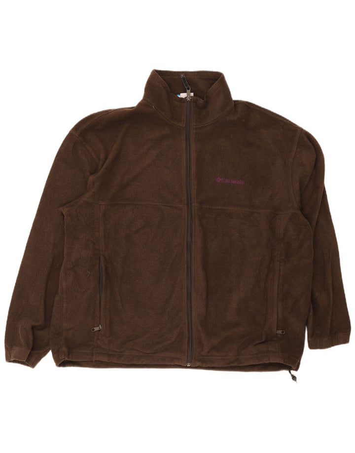 Jachetă fleece Columbia pentru bărbați UK 44 2XL Maro Poliester