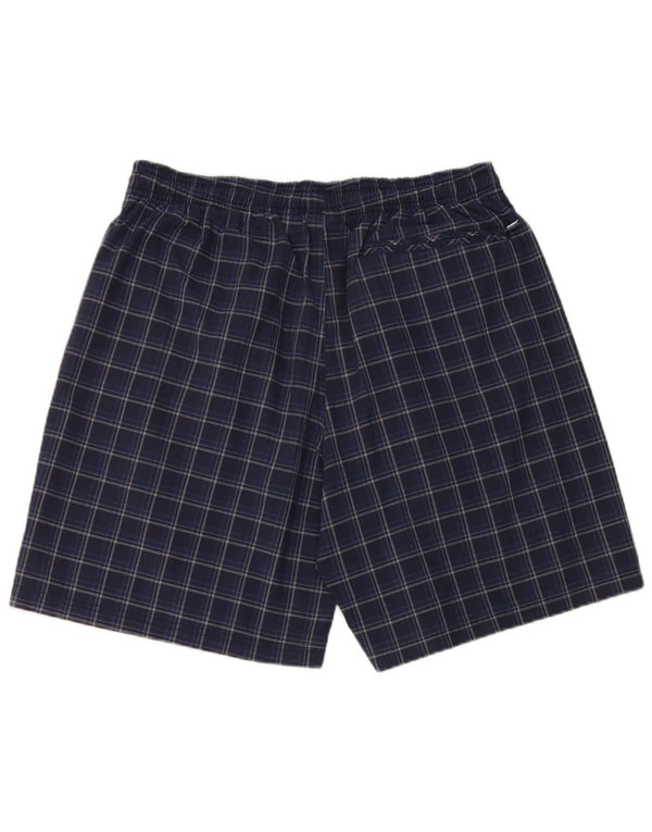 Pantaloni scurți de înot Adidas pentru bărbați, mari, albastru, poliester cu carouri