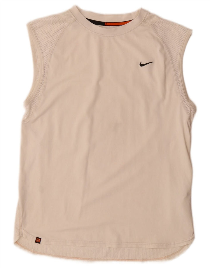 Vestă pentru bărbați Nike, mic, alb, poliester