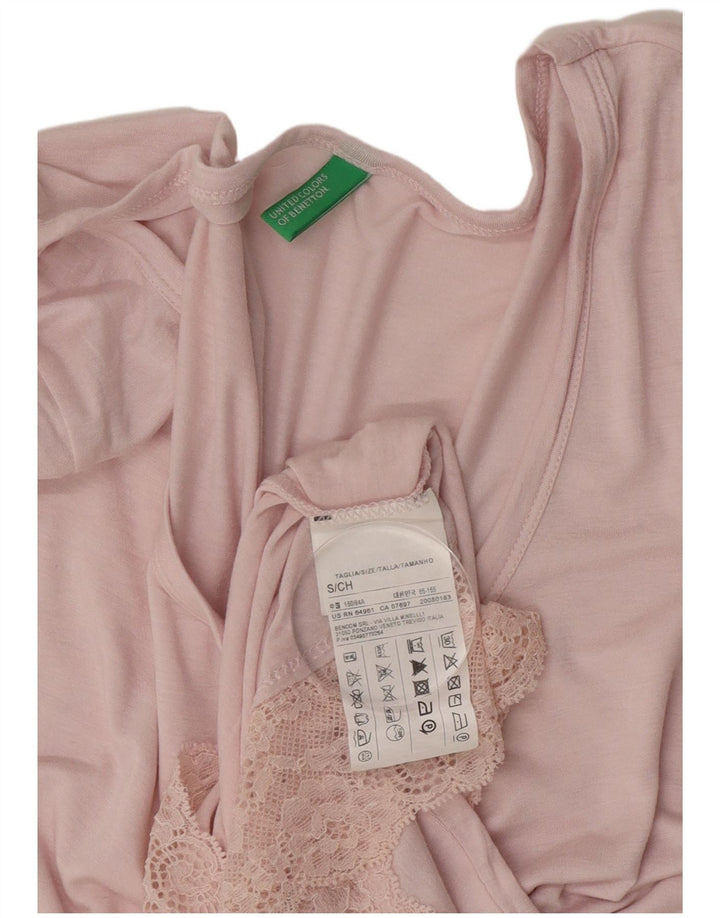 Rochie schimbătoare pentru femei Benetton UK 8 Small Pink Viscose
