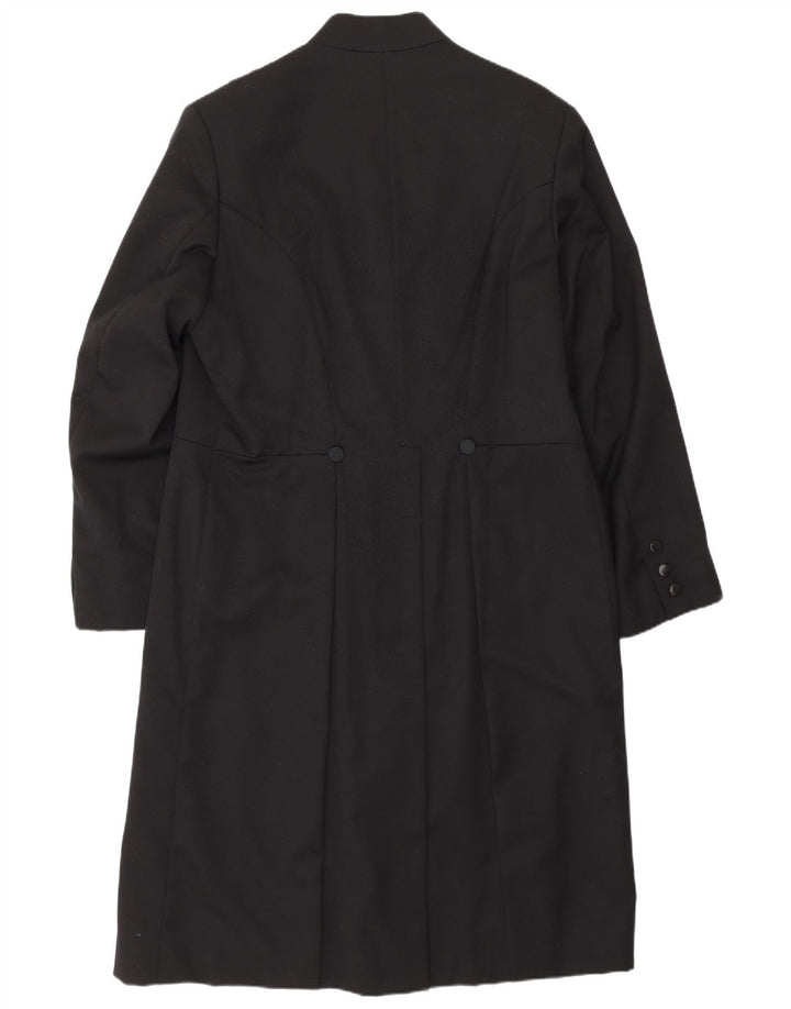 Jachetă vintage pentru bărbați cu frac pentru bărbați UK 38 Medium Black
