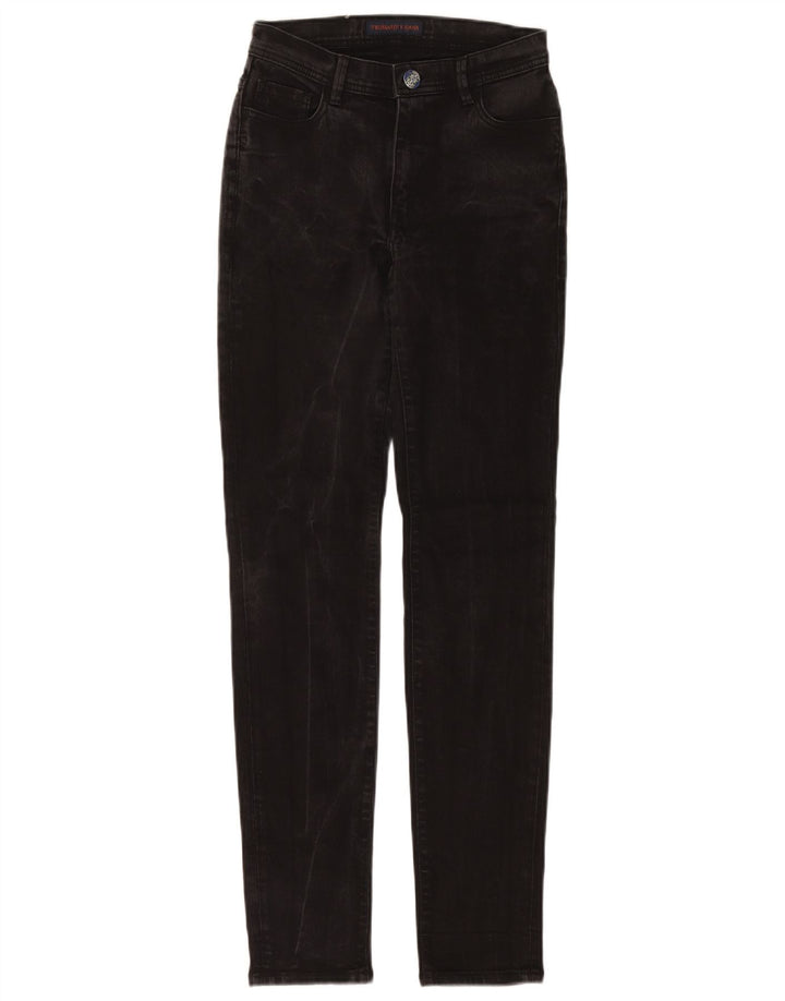 Blugi drepti pentru femei Trussardi W26 L31 bumbac negru