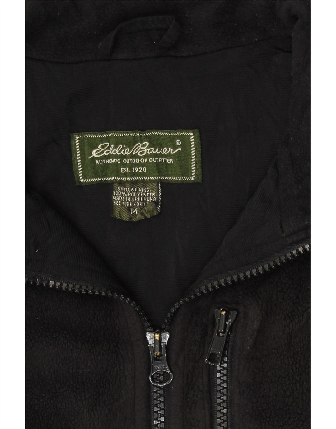 Jachetă fleece pentru bărbați Eddie Bauer UK 38 Poliester mediu negru