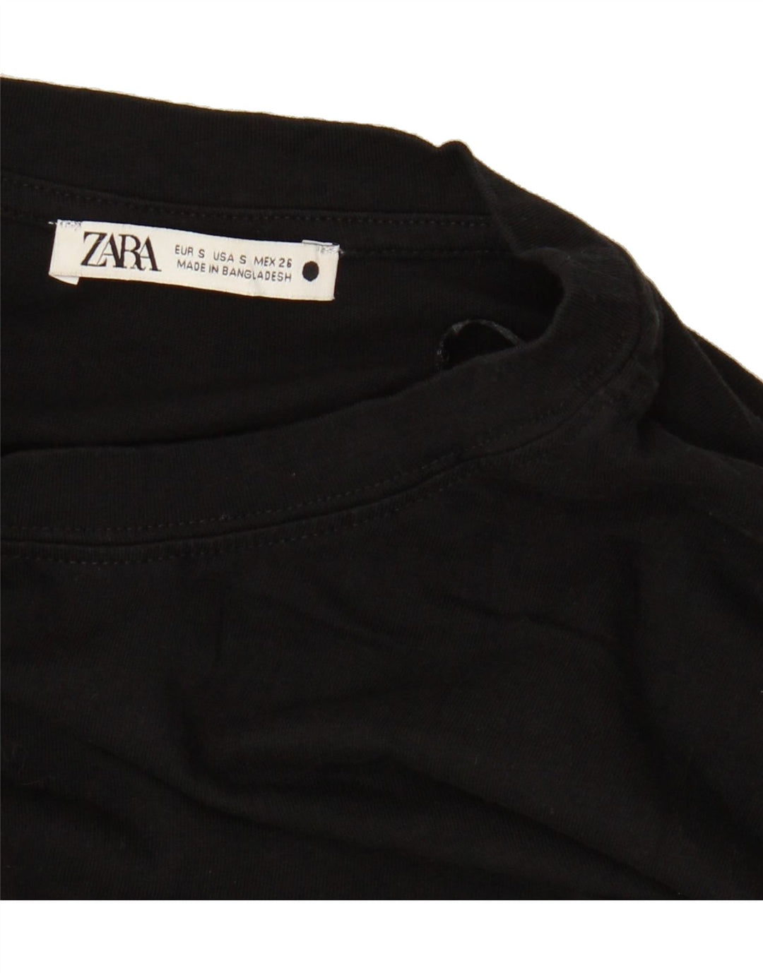 ZARA Womens Oversized T-Shirt Top UK 10 Small Black Vintage Zara and Second-Hand Zara from Messina Hembry 