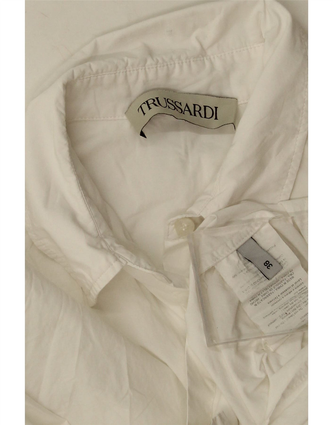 Cămașă supradimensionată pentru femei Trussardi IT 38 XS Bumbac alb