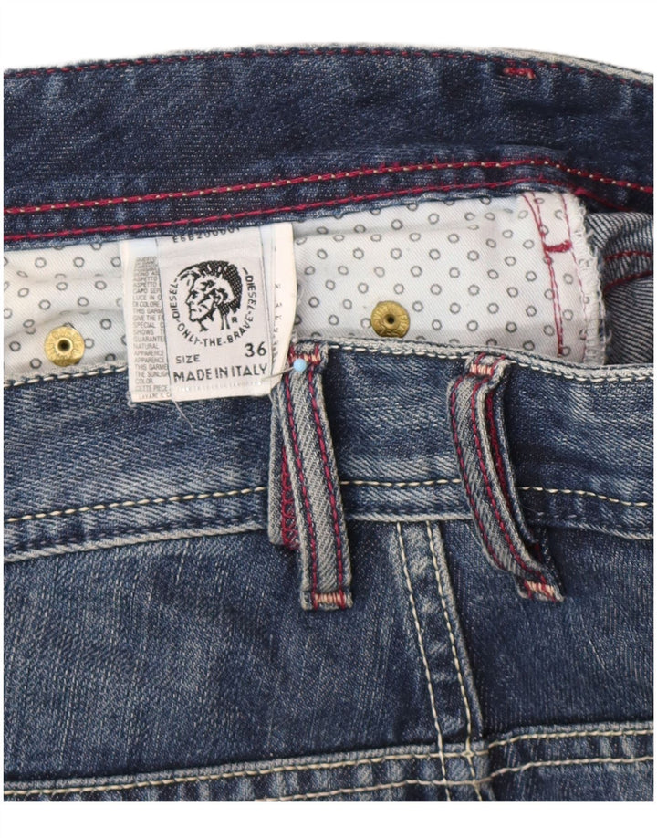 DIESEL Blugi Bootcut Bărbați W36 L34 Bumbac Albastru