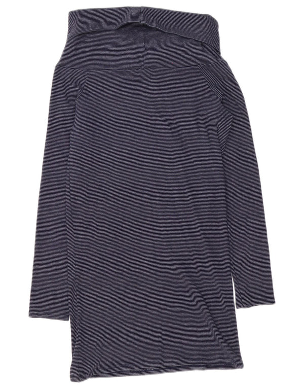 Rochie tricou Trafaluc pentru femei Zara UK 16 mare bleumarin cu dungi