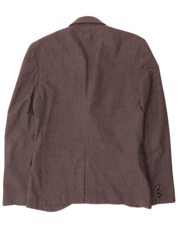Blazer Jack Wills pentru bărbați, cu 2 nasturi, UK 36, lână mică, gri