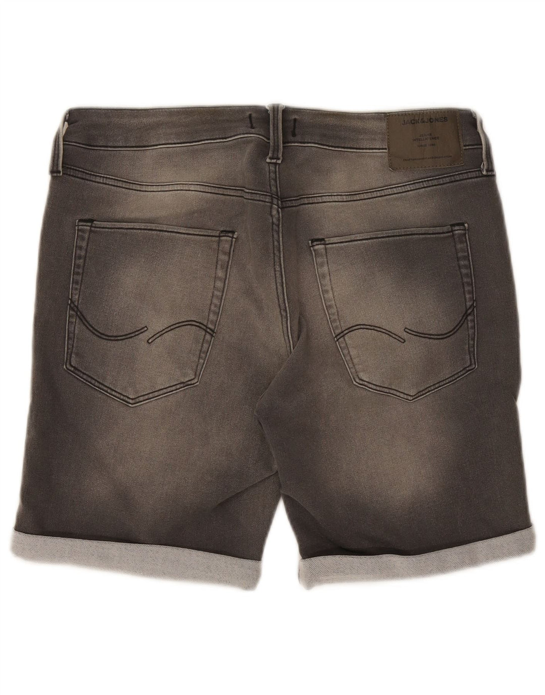 Pantaloni scurți din denim Jack & Jones pentru bărbați XL W38 bumbac gri