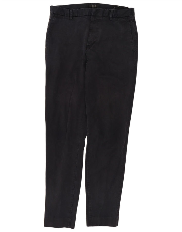 COS Pantaloni chino subțiri pentru bărbați EU 48 Mediu L30 L31 Bumbac bleumarin