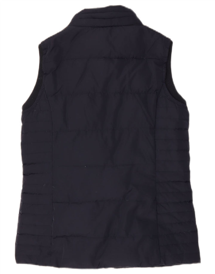 Crew Clothing Gilet căptușit supradimensionat pentru femei UK 10 Small Bleumarin Poliester