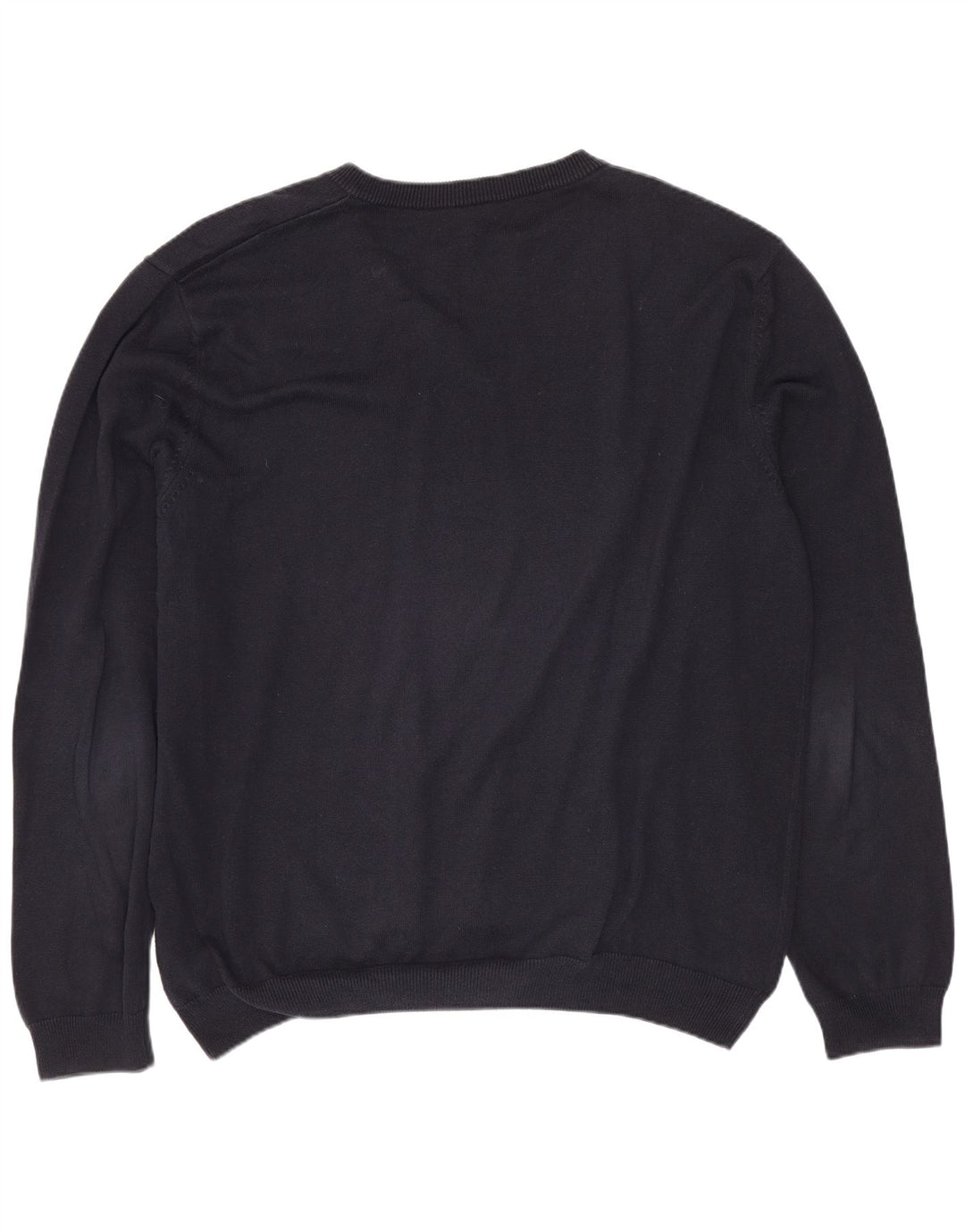 HUGO BOSS Pulover cu decolteu în V pentru bărbați, XL, bumbac bleumarin