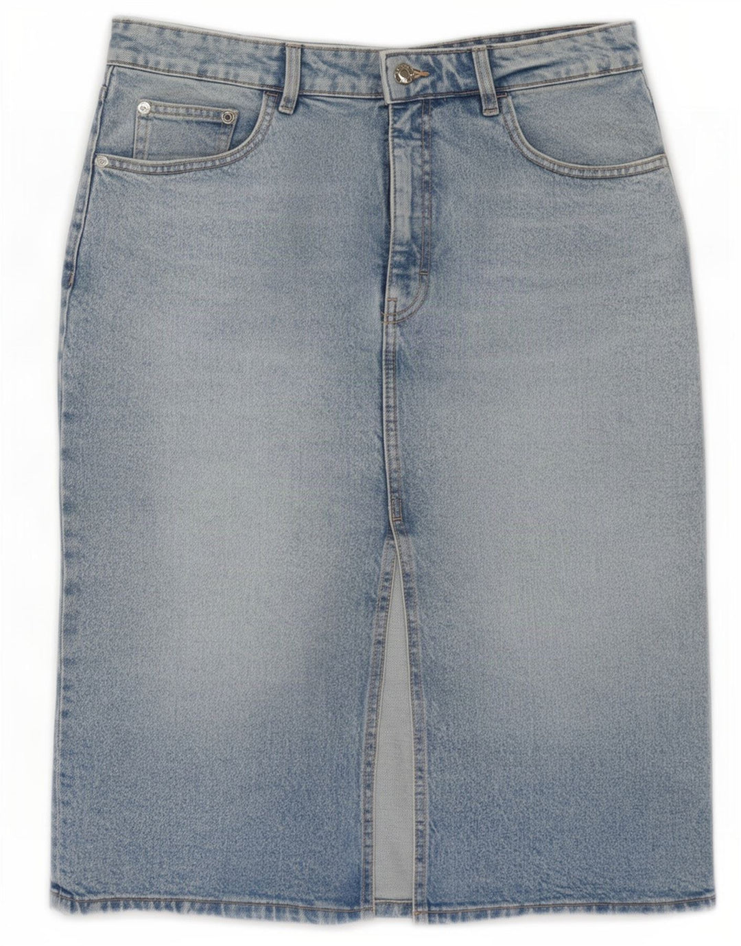 Fusta de blugi pentru femei Zara mare W30 albastru
