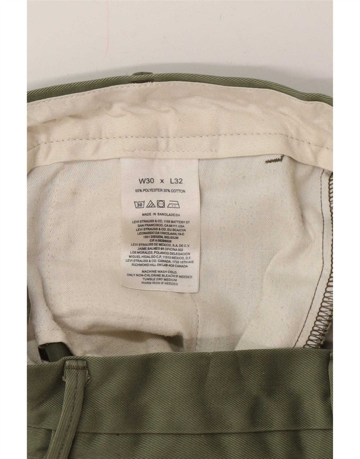 Pantaloni chino drepți pentru bărbați Levi's L30 L32 Poliester verde
