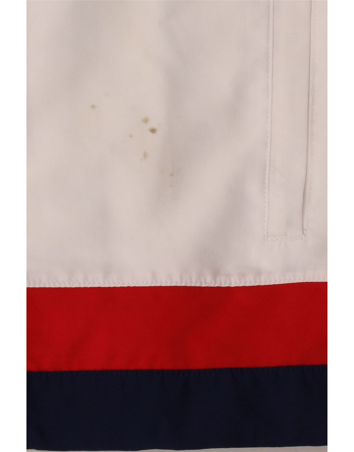 Jachetă de trening ADIDAS Manchester United pentru băieți 9-10 ani, albă