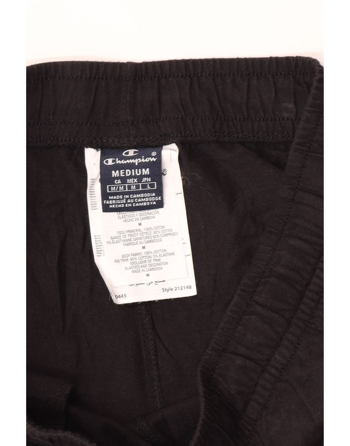 Pantaloni de trening pentru bărbați Champion Pantaloni de jogging Bumbac mediu negru