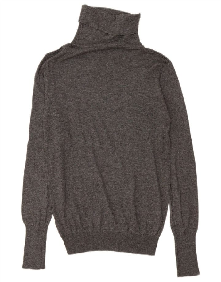 Pulover pentru femei cu gât rulat Zara UK 14 Gri mediu Modal