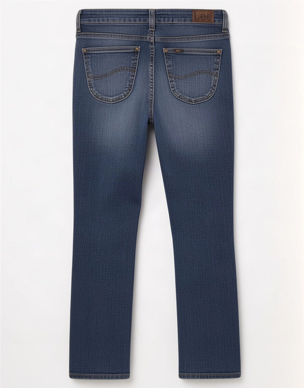 Blugi Lee Cameron Straight pentru femei W28 L26 Bumbac albastru