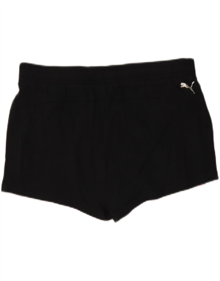 PUMA Womens Graphic Sport Shorts UK 16 Large Black Vintage Puma and Second-Hand Puma from Messina Hembry 