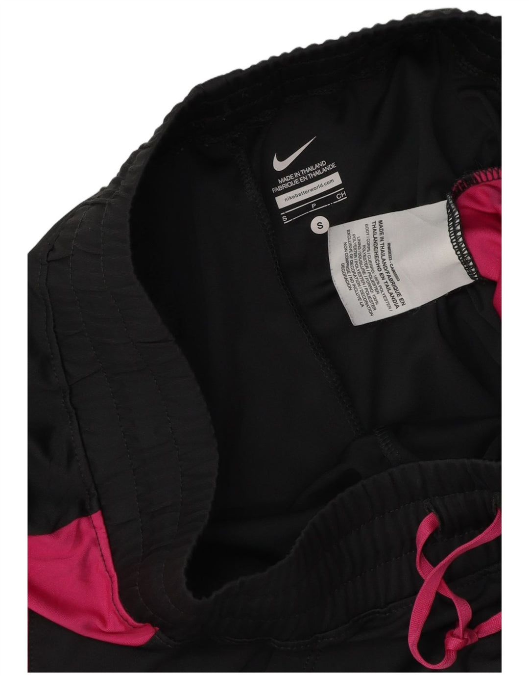 Pantaloni scurti sport NIKE pentru femei UK 10, negru, poliester color bloc