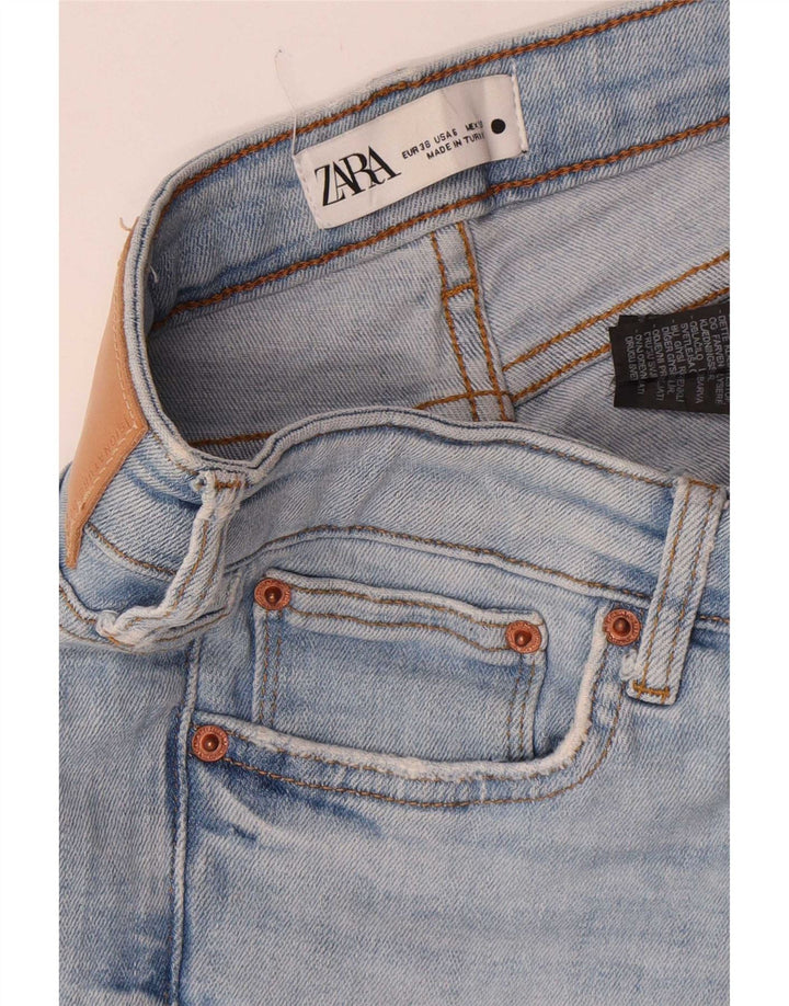 Blugi slim dama Zara EU 38 Mici L28 L27 Bumbac albastru