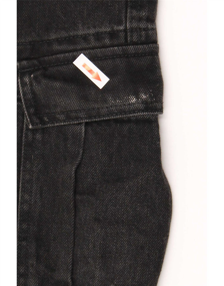 Blugi Kiabi Cargo Straight pentru bărbați IT 50 Large W34 L31 Negri